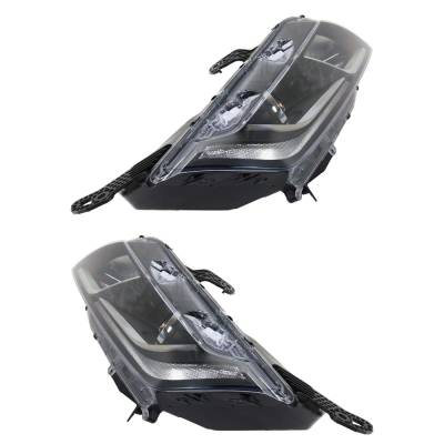 Rareelectrical - New Pair Of Halogen Headlights Compatible With Honda Odyssey Lx Mini Passenger Van 4 Door 3.5L 2018 - Image 4