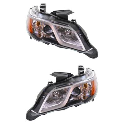 Rareelectrical - New Pair Of Halogen Headlights Compatible With Acura Rdx Base Sport Utility 4 Door 3.5L 2013 2014 - Image 3