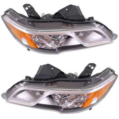 Rareelectrical - New Pair Of Halogen Headlights Compatible With Acura Rdx Base Sport Utility 4 Door 3.5L 2013 2014 - Image 5