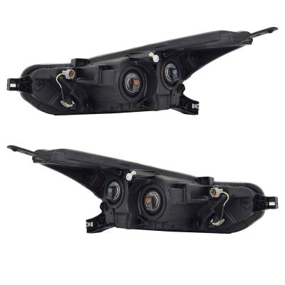 Rareelectrical - New Pair Of Headlights Compatible With Nissan Versa S Sedan 1.6L 2020 2021 2022 By Part Number - Image 2