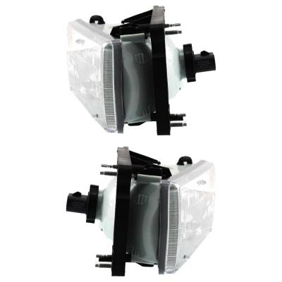 Rareelectrical - New Pair Of Headlights Compatible With Dodge 1991-1996 By Ch2502105 55054715 762405-59622-8 - Image 4