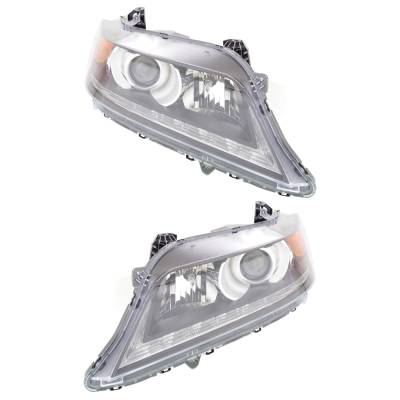 Rareelectrical - New Pair Of Halogen Headlights Compatible With Honda Accord Ex L Coupe 2 Door 3.5L 2013 2014 2015 By - Image 3
