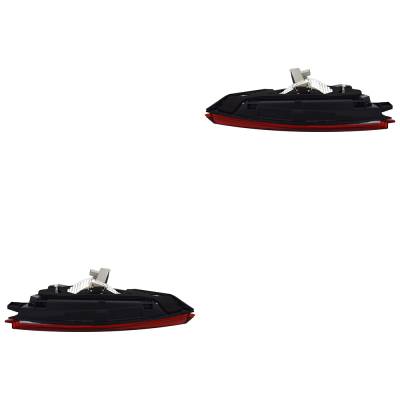 Rareelectrical - New Pair Of Tail Lights Compatible With Honda 2018 2019 2020 By Part Numbers Ho2803123 Ho2802123 - Image 1