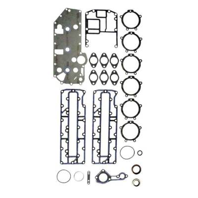 New Powerhead Gasket Kit Compatible With Mercury 3 Cyl 3.500 Bore Looper 75 Hp 3 Cyl 3.375 Bore