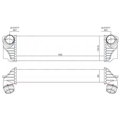 Rareelectrical - New Intercooler Compatible With Bmw 740Ld Xdrive By Part Numbers 96441 17117805629 7805629 - Image 6