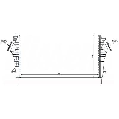 Rareelectrical - New Intercooler Compatible With Saab 9-5 By Part Numbers 96554 13241751 1302647 - Image 4