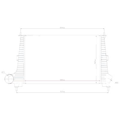 Rareelectrical - New Intercooler Compatible With Saab 9-5 By Part Numbers 96891 47004047 4726568 4576039 - Image 5