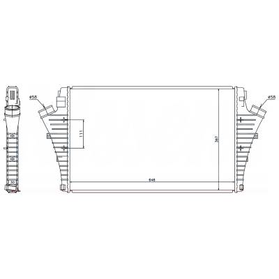 Rareelectrical - New Intercooler Compatible With Saab 9-3X By Part Numbers 96684 6302040 6302046 24418365 12788019 - Image 5