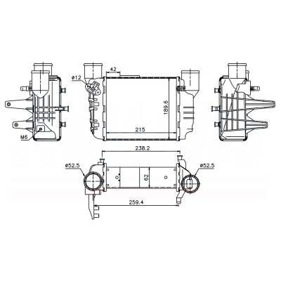 Rareelectrical - New Intercooler Compatible With Audi A4 By Part Numbers 96709 8E0145805l 8E0145805n 8E0145805d - Image 8
