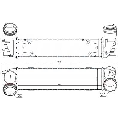Rareelectrical - New Intercooler Compatible With Bmw 335D By Part Numbers 96595 7800682 17517800682 - Image 8