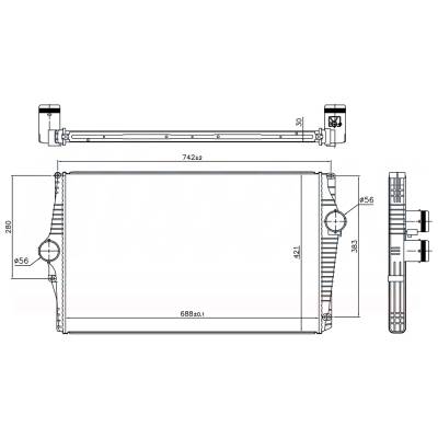 Rareelectrical - New Intercooler Compatible With Volvo Xc90 By Part Numbers 96601 31274553 30741579 30748808 8627375 - Image 5