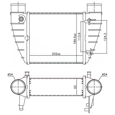 Rareelectrical - New Intercooler Compatible With Audi A4 By Part Numbers 96426 8E0145806q 8E0145806m - Image 7
