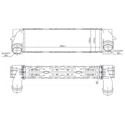 Rareelectrical - New Intercooler Compatible With Bmw X4 Xdrive28i By Part Numbers 96440 17517823570 - Image 6