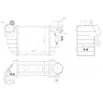 Rareelectrical - New Intercooler Compatible With Audi Tt Quattro By Part Numbers 96747 8N0145805c 8N0145805d - Image 8