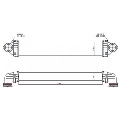 Rareelectrical - New Intercooler Compatible With Mercedes-Benz B200 By Part Numbers 96716 A1695000900 A1695000000 - Image 5