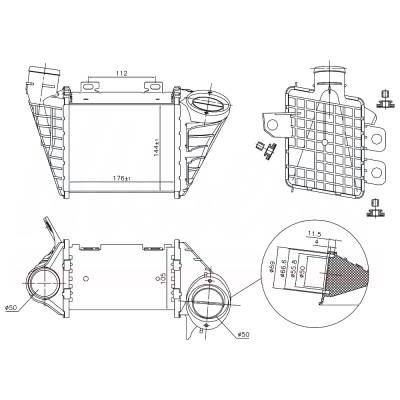 Rareelectrical - New Intercooler Compatible With Volkswagen Jetta By Part Numbers 96795 467795320 1H0145805b - Image 8