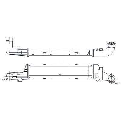 Rareelectrical - New Intercooler Compatible With Mercedes-Benz E300 By Part Numbers 96861 A2105000500 2105001200 - Image 6