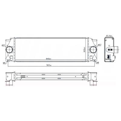 Rareelectrical - New Intercooler Compatible With Dodge Sprinter 3500 By Part Numbers 2E0145804 A9065010101 9065010301 - Image 8