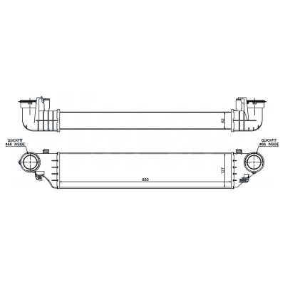 Rareelectrical - New Intercooler Compatible With Mercedes-Benz C230 By Part Numbers 96672 2035000500 A2035000500 - Image 6