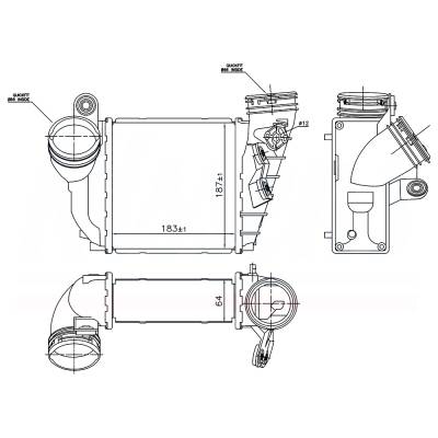 Rareelectrical - New Intercooler Compatible With Volkswagen Golf Tdi By Part Numbers 96679 1J0145803n 1J0145803ab - Image 8