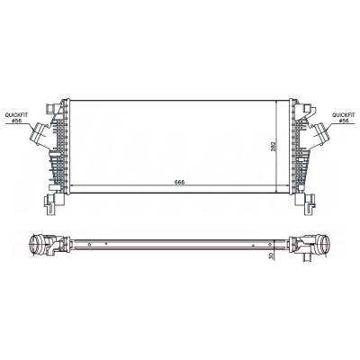 Rareelectrical - New Intercooler Compatible With Chevrolet Cruze By Part Numbers 96547 13330387 1302216 - Image 4