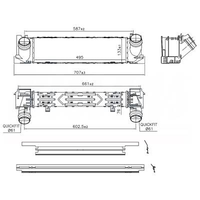 Rareelectrical - New Intercooler Compatible With Bmw 320I By Part Numbers 96552 7600530 17517600530 - Image 7