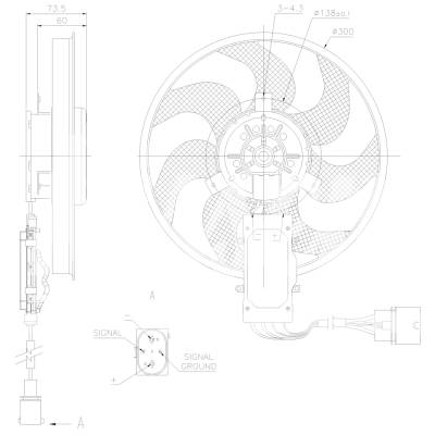 New Engine Cooling Fan And Motor Compatible With Porsche Cayenne By Part Numbers 85730 7L0959455