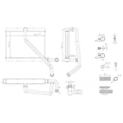 Rareelectrical - New Hvac Heater Core Compatible With Bmw X5 3.0I By Part Numbers 707289 64118385689 - Image 6