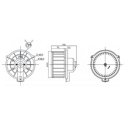 Rareelectrical - New Hvac Blower Motor Compatible With Toyota Rav4 By Part Numbers 87615 8710320130 8710320160 - Image 4