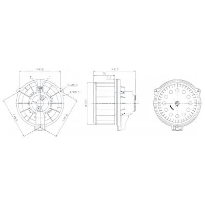 New Hvac Blower Motor Compatible With Toyota Corolla Xrs By Part Numbers 87620 8710302070 8710302050