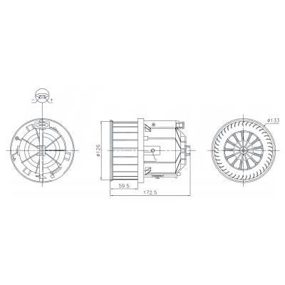 Rareelectrical - New Hvac Blower Motor Compatible With Land Rover Range Evoque Hse Dynamic By Part Numbers 87632 - Image 6
