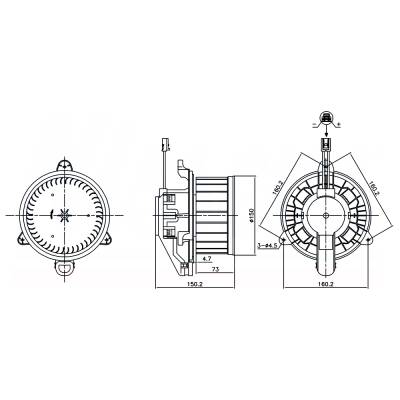 Rareelectrical - New Hvac Blower Motor Compatible With Mercedes-Benz Cla250 By Part Numbers 87579 2478308400 - Image 4