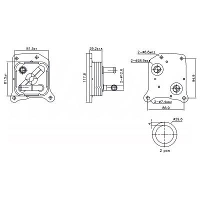 New Oil Cooler Compatible With Nissan Sentra Sl By Part Numbers 91438 213053Rc1a 213053Rc0a