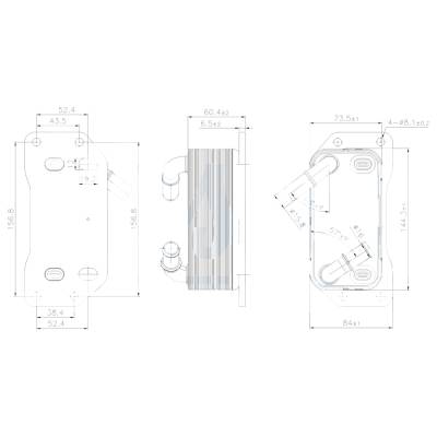 Rareelectrical - New Oil Cooler Compatible With Volvo S60 T5 By Part Numbers 91254 31465747 31358936 31465104 - Image 4