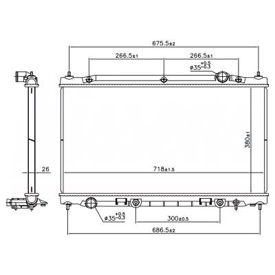 Rareelectrical - New Radiator Compatible With Infiniti Q50 By Part Numbers 686805 214604Gb5a 214604Gz5a - Image 6