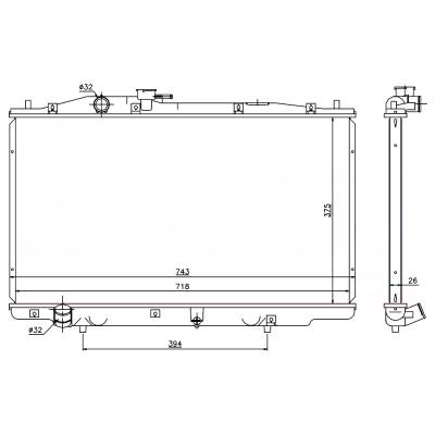 Rareelectrical - New Radiator Compatible With Honda Accord Lx By Part Numbers 69464 19010Rcaa53 19010Rcaa52 - Image 5