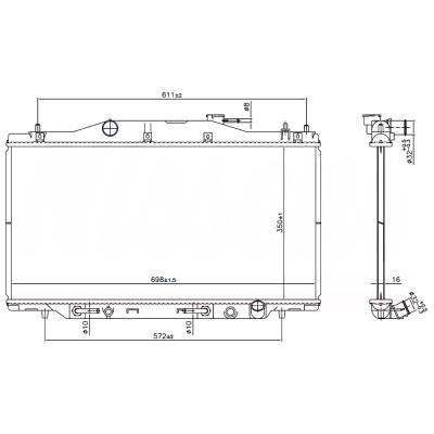 Rareelectrical - New Radiator Compatible With Acura Rsx By Part Numbers 606988 19010Pnd003 19010Pnd901 - Image 6