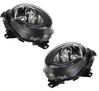 New OEM Valeo Clear Halogen Headlight Pair Compatible With Mini Cooper 2014 Mc2519101 Mc2518101