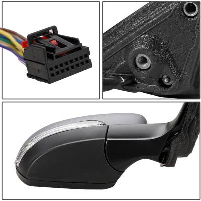 Rareelectrical - New Right Mirror Compatible With Volkswagen Passat Comfortline Tdi Premium Highline Sportline - Image 4