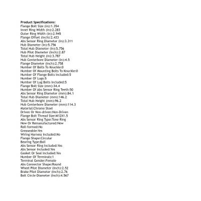 Rareelectrical - New Hub Assembly Compatible With Acura Honda Isuzu Rl Odyssey Oasis 2.3L 3.5L 1996 1997 1998 1999 - Image 5