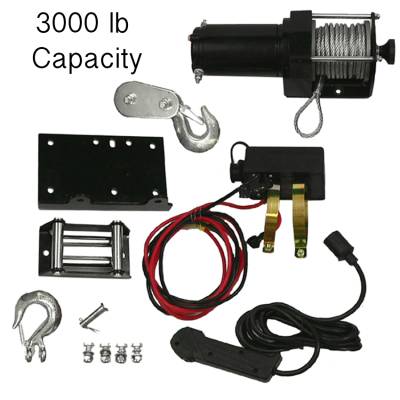 Rareelectrical - New Winch Motor Assembly 3000Lb Capacity Compatible With Can-Am Yamaha Utv Atv Rw00701 77-38-10901 - Image 2