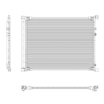 Rareelectrical - New A/C Condenser Compatible With Toyota 2021 2022 2023 By Part Numbers To3030347 30237 - Image 2