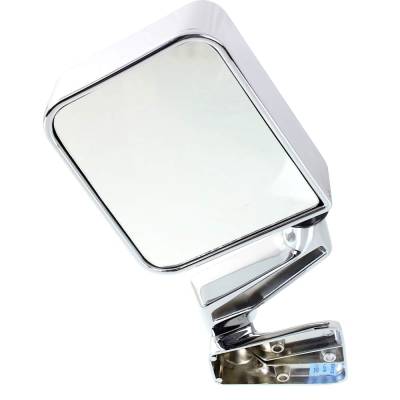 Rareelectrical - New Left Mirror Compatible With Jeep Wrangler 2.5L 4.0L 4.2L 1987-2001 By Part Numbers 55027207-Pfm - Image 2