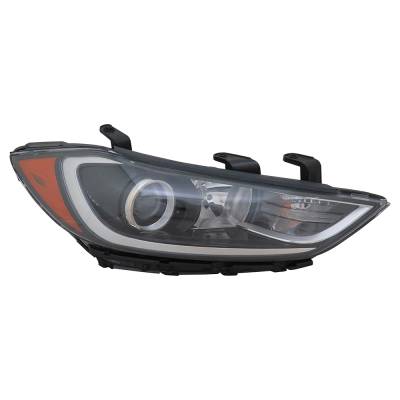 Rareelectrical - New Right Headlights Compatible With Hyundai Elantra Se Sedan 2017 2018 By Part Numbers Hy2503206 - Image 1
