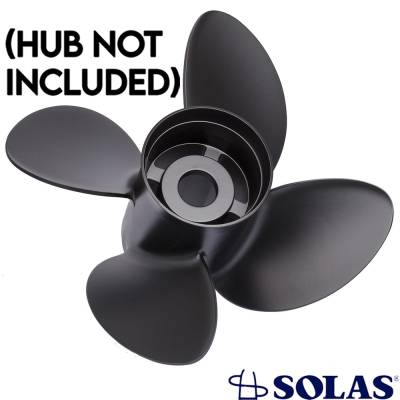Rareelectrical - New Aluminum Propeller Compatible With Suzuki Volvo Penta Yamaha By Part Number 9513-143-19 Diameter - Image 2