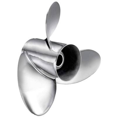 Rareelectrical - New Stainless Steel Propeller Compatible With Yamaha 2 Stroke 200 225 Z250 For Years 1984-2013 By - Image 1
