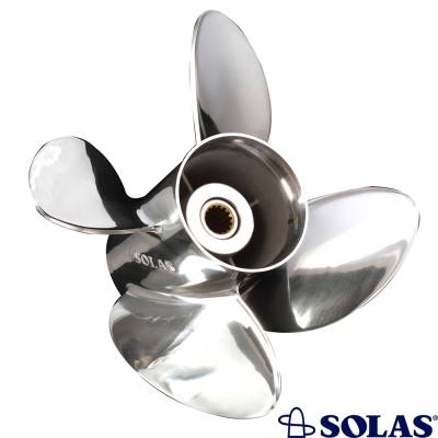 Rareelectrical - New 20-30 Hp 4 Blade Propeller Compatible With Yamaha 3 Cyl 2 Stroke 10 Spline 25 1983 1984 1985 - Image 2