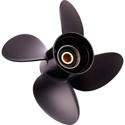 New Aluminium Propeller Compatible With Johnson/Evinrude 4 Stroke 15 Spline 140 2002-2005 By 5033322