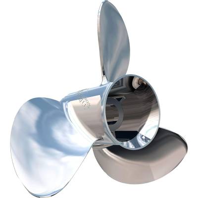 Rareelectrical - New Stainless Steel Propeller Compatible With Chrysler / Force Honda Johnson/Evinrude Mariner - Image 1