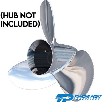 Rareelectrical - New Stainless Steel Propeller Compatible With Johnson/Evinrude 150-300 Hp Honda 115-250 Hp For All - Image 2